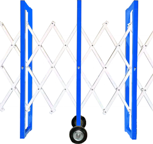 Cancello girevole mobile in acciaio 5 m * 1 m recinzione per cancello temporaneo telescopico palo in acciaio verniciato a polvere e guardrail di isolamento in rete - Product Image 5