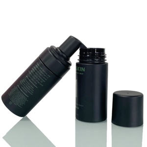 Matte Surface Foam Dispenser <b>Bottle</b> 60ml 150ml PET Face Cleanser Liquid Foaming Mousse <b>Pump</b> <b>Bottle</b> Black 100ml Cleanser <b>Bottle</b> - Product Image 4