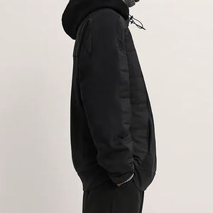 2025 hombres 100% algodón lana pesada calidad de lujo de gran tamaño Hip Hop personalizado pulóver Sudadera con capucha para hombres - Product Image 3