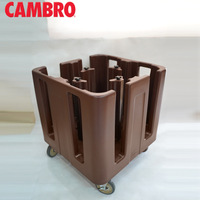 Für Cambro Kommerzieller Kompakter Geschirrtransportwagen Verstellbarer Kunststoff-Aufbewahrungstransport für Gewerbliche Küchen, Hotels & Restaurants