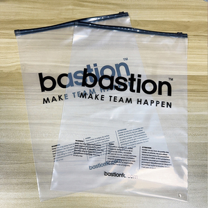 Free Design Custom Printing Biodegradable PE/CPE Transparent Slider Zipper Plastic Bag for <strong>Packing</strong> <strong>Tshirt</strong> - Product Image 2