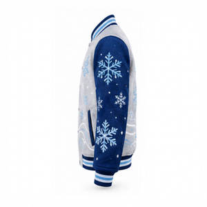 Chaqueta Varsity Navideña Personalizada con Diseño Festivo y Tela Cómoda para Eventos Navideños - Product Image 4