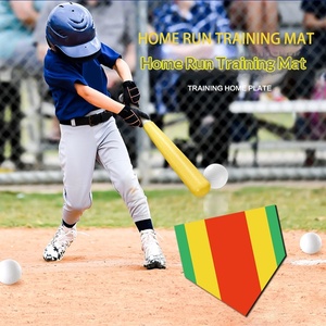 Tapis d'entraînement sur mesure pour softball et baseball, extra large, absorbant les chocs, pour l'entraînement au coup de balle et aux exercices de fielding à domicile - Product Image 1