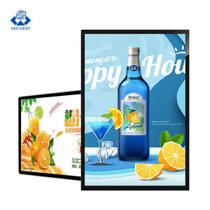 ZDHQ 32～86インチLCDカスタムピザ広告タッチスクリーンデジタルポスターサイネージメニューボード、小売店向け壁掛け - Product Image 1