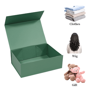 Custom Recyclable Printing Folding <b>Black</b> Luxury Magnet Closure Collapsible Magnetic Gift Rigid Paper <b>Box</b> Packaging for Garment - Product Image 2
