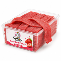 Groothandel op maat gemaakte Halal zure snoepjes, fruit smaak, zure snoepjes, drop snoepjes, OEM bulk snoep leverancier