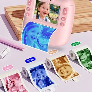 Cámara Infantil Bluetooth en Oferta, Impresión Instantánea de 2.4 Pulgadas, 48MP, 1080P, Impresora Térmica sin Tinta, Appareil Photo Instantane - Product Image 1