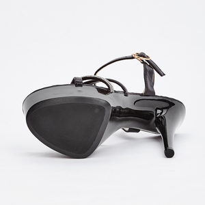 Spring/Summer 2024 New High-heeled Shoes Rhinestone <b>Sandals</b> 15cm Model Stage Shoes - Product Image 6