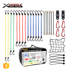 Bán hàng mới 32 pcs Đa Chức Năng Bungee Dây Đeo Dây Set với móc đàn hồi dây Dây khác nhau kích thước nhà sản xuất - Product Image 1