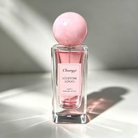 Flacon pulvérisateur de parfum en verre transparent exquis avec bouchons colorés 30/50/100ml, atomiseur de parfum vide, logo personnalisé