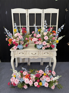 Arreglos de flores de boda rosas de Primavera de lujo artificiales personalizados <span class=keywords><strong>Rosa</strong></span> boda pasillos centro de mesa para Decoración - Product Image 6
