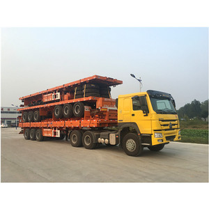 2 Trục 3 Trục 20ft 40ft Phẳng Sàn Phẳng Trailer Song Song Giường Phẳng Semitrailer Với Container Khóa Giá - Product Image 2