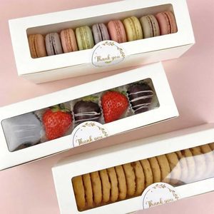 Cajas <span class=keywords><strong>para</strong></span> Macarons Blancas, Empaque <span class=keywords><strong>para</strong></span> Macarons, Contenedor <span class=keywords><strong>para</strong></span> Pastelería, Caja <span class=keywords><strong>de</strong></span> Regalo <span class=keywords><strong>para</strong></span> Postres con Ventana <span class=keywords><strong>para</strong></span> <span class=keywords><strong>Cumpleaños</strong></span> y San Valentín - Product Image 4