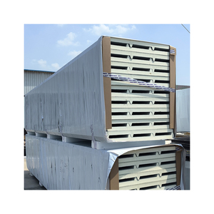 Cool Room Rock Wool PU <span class=keywords><strong>Techo</strong></span> Sandwich Panel de pared <span class=keywords><strong>Aislamiento</strong></span> térmico para construcción y granja - Product Image 5