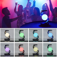 Cadeau créatif Spirale LED Dimmable Décoration de chevet ROTATING MOON Lampes de table