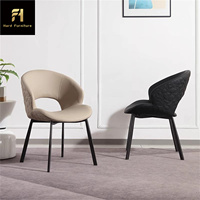 Table d'intérieur moderne et minimaliste pour les ongles Chaise de salle à manger de luxe Décoration Chaise de salle à manger élégante et haut de gamme