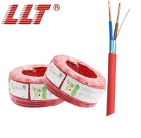 Câble d'alarme incendie blindé de qualité à 2 conducteurs CPR pour conducteur en cuivre nu isolé PVC homologué 300V pour systèmes d'alarme incendie