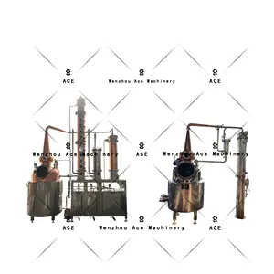 Asso fabbrica pentola ancora distillatore Cooper macchina distilleria di alcol colonna di rame ancora in vendita