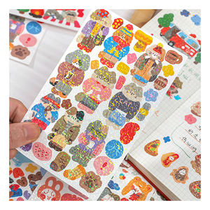 Personalized <strong>Stickers</strong> Custom Printing <strong>Adhesives</strong> <strong>Vinyl</strong> Logo Glitter Cute Kawaii Kiss Cut <strong>Stickers</strong> Die Cut <strong>Stickers</strong> Sheet - Product Image 3