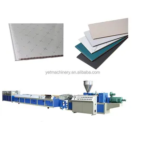 300MM Width PVC Ceiling Panel Making Machine / PVC Wall Panel Board Production Line