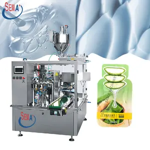 Automatic Small Bag Forming Filling Sauce Juice Sauce Coffee Liquid Spice Powder Rotary Packaging Machine