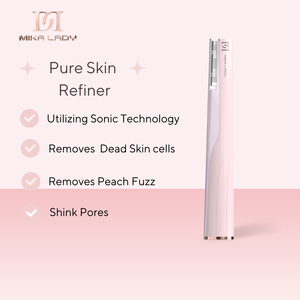 Nouveau produit : Appareil de beauté électrique intelligent à LED pour l'épilation douce du visage à domicile pour femmes, Dermaplaner Sonic Care - Product Image 3