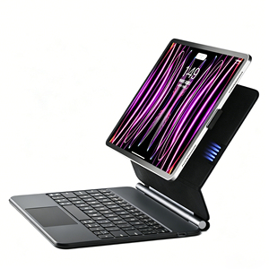 คีย์บอร์ดแมจิกแบบเชื่อมต่อโดยตรงระดับพรีเมียมสำหรับ <span class=keywords><strong>iPad</strong></span> <span class=keywords><strong>Pro</strong></span> <span class=keywords><strong>11</strong></span> นิ้ว ไม่มีบลูทูธ คีย์บอร์ดแบบพกพาแม่เหล็กยึดติดกับเคสพร้อมแทร็คแพด - Product Image 1