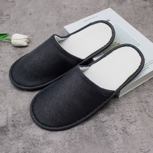 Zapatillas de <span class=keywords><strong>Hotel</strong></span> de entrega rápida zapatillas de punta cerrada bordadas con gofres de algodón Unisex exclusivas para <span class=keywords><strong>Hotel</strong></span> Spa zapatillas de invitados OEM - Product Image 5