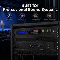 Processeurs audio FIR LAB408 4 entrées 8 sorties DSP Système de sonorisation pour haut-parleurs Processeur audio numérique intelligent professionnel