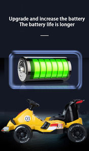 Kart électrique personnalisable pour enfants de 2 à 8 ans, pliable, télécommandé, <span class=keywords><strong>quadricycle</strong></span>, installation facile, batterie électrique légère - Product Image 4