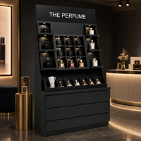 Vitrine de présentation commerciale haut de gamme sur pied pour parfumerie, présentoir personnalisé pour magasin de beauté