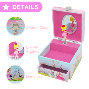 Caja <span class=keywords><strong>de</strong></span> Música <span class=keywords><strong>de</strong></span> Madera Jakos con Temática <span class=keywords><strong>de</strong></span> <span class=keywords><strong>Princesas</strong></span>, Juguete para <span class=keywords><strong>Niñas</strong></span>, Regalo <span class=keywords><strong>de</strong></span> Cumpleaños y Navidad, Material MDF, Mecanismo <span class=keywords><strong>de</strong></span> Cuerda, Sonido Duradero - Product Image 3