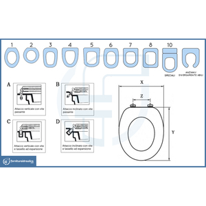 Cesame Vaso Mid <b>Toilet</b> <b>Seat</b> Cover Elegant Copriwater Product - Product Image 3