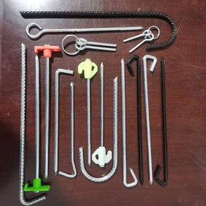 Piquets de tente en métal galvanisé Dia4mm X 20cm, robustes, pour le camping, la randonnée, les voyages, la plage et les activités de plein air - Product Image 2