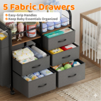 Chariot de rangement multifonctionnel personnalisé pour chambre de bébé, organiseur de couches et station de change pour nourrissons et nouveau-nés - Vente en gros