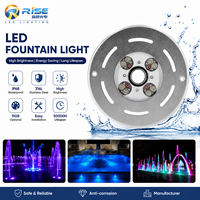 Extérieur IP68 RGB 12/24V DMX Lumière Sous-Marine Eau Piscine LED Anneau Lampe Fontaine Buse Lumières Jardin Cascade Paysage