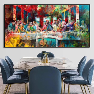 La Última Cena, Pintura al Óleo de <span class=keywords><strong>Da</strong></span> <span class=keywords><strong>Vinci</strong></span>, Pósteres Decorativos para Pared, Impresiones, Cuadros para Sala de Estar, Decoración Moderna para el Hogar - Product Image 2