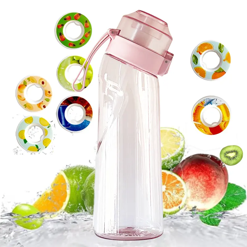 Fabriek Groothandel Bpa Gratis Tritan Fruit Gearomatiseerde Waterfles Gourde Borraccia Air Up Water Drinkfles Met Smaak Pods