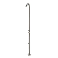 Colonne de douche extérieure en acier inoxydable brossé, ensemble de douche au sol pour piscines et plages, qualité 304/316, résistant à la corrosion