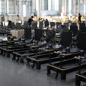 Tmax מותג המפעל מכירות אלומיניום מתקפל reformer שחור לבן חם מכירת מיטה יוגה מכונת Pilates - Product Image 6