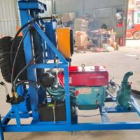 Petite foreuse à eau portable bleue à moteur diesel pour l'agriculture