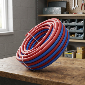 Manguera de Soldadura Doble de Alta Presión, Flexible, de PVC, para Gas y Aire, de 1/4-2 Pulgadas, Roja y Azul, para Oxígeno, Acetileno y GLP - Product Image 2