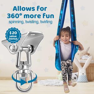 Jouets sensoriels pour l'autisme, produits de thérapie, interactifs, pour le syndrome d'<span class=keywords><strong>Asperger</strong></span>, TDAH, double couche de coton et de polyester, utilisation en intérieur, balançoire câline - Product Image 4