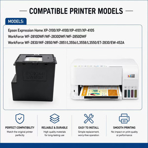 Boîte de maintenance E-9344 pour <span class=keywords><strong>EPSON</strong></span> XP-3100/XP-4100 <span class=keywords><strong>2810DWF</strong></span>/2830DWF 2851/L3556/L3558/L3550/EW-452A – Réservoir d'encre usagée compatible - Product Image 5