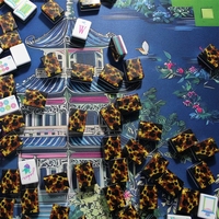 Jeu de tuiles de Mahjong américain personnalisable couleur écaille de tortue – Tuiles de Mahjong de Malaisie – Jeu de Mahjong