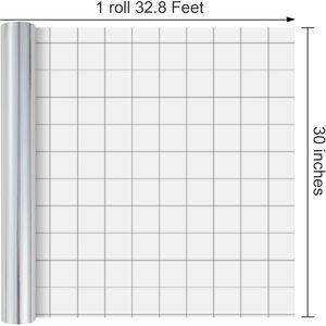 Metallic Silver Wrapping <b>Paper</b> Jumbo <b>Roll</b> 30 In X 32.8 Ft 81.7 Sq Ft With Cutting Lines For Gift <b>Wrap</b> - Product Image 2