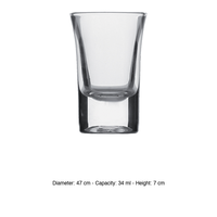 Verre à liqueur Dublin 3,4 cl Bormioli Rocco H 7 cm Ø 4,7 cm