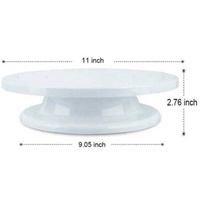 YJ merveilleux personnalisé 115 pièces ensemble de plateau tournant de gâteau décoration outils de cuisson avec plateau tournant de décoration de pâtisserie rotatif en plastique