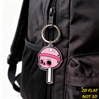 Porte-clés Sucette Rose Gothique, Breloque Bonbon, Accessoire Acrylique pour Bonnets, Sacs, Sacs à Dos, Design Audacieux et Mignon, Résistant aux UV et à l'Eau