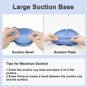 Set di stoviglie in Silicone per alimenti per bambini, - Product Image 3